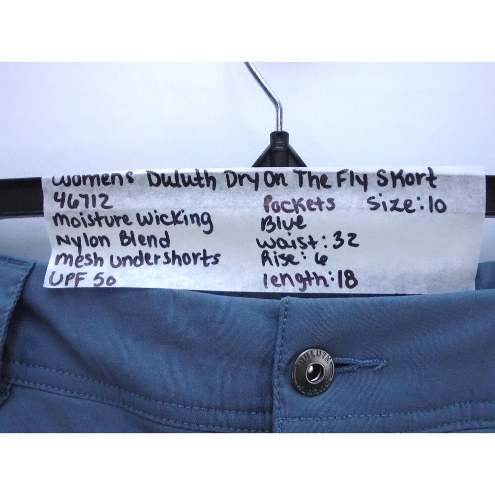 Duluth Trading Company Dry On The Fly Skort Ink Blue Size 10 (32x18) Lined - Picture 3 of 10